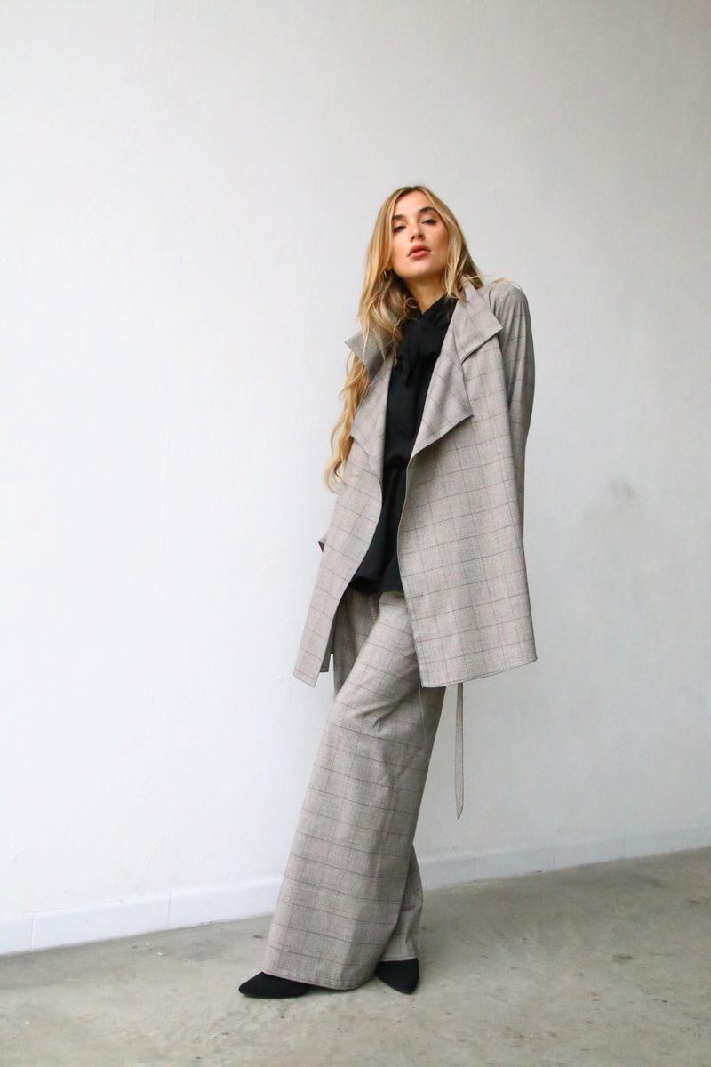 A4092 GIACCA DESTRUTTURATA TWEED GRIGIO