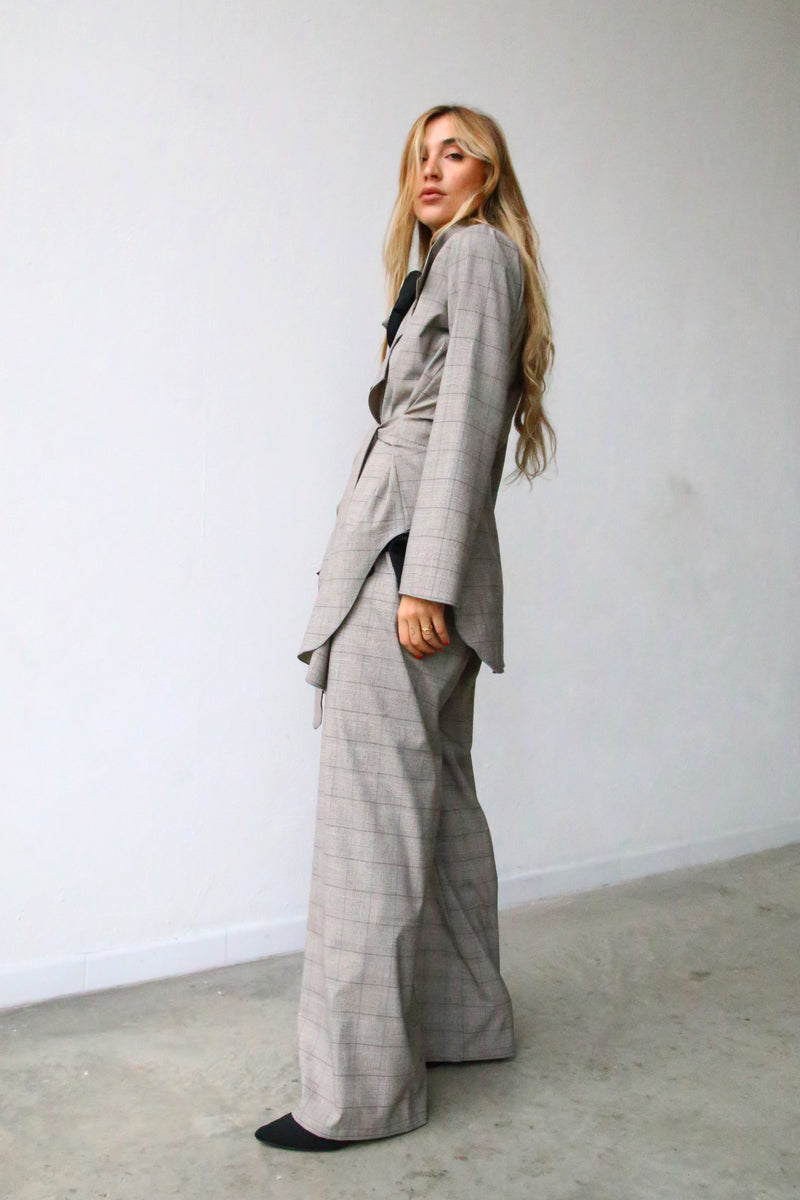 A4092 GIACCA DESTRUTTURATA TWEED GRIGIO