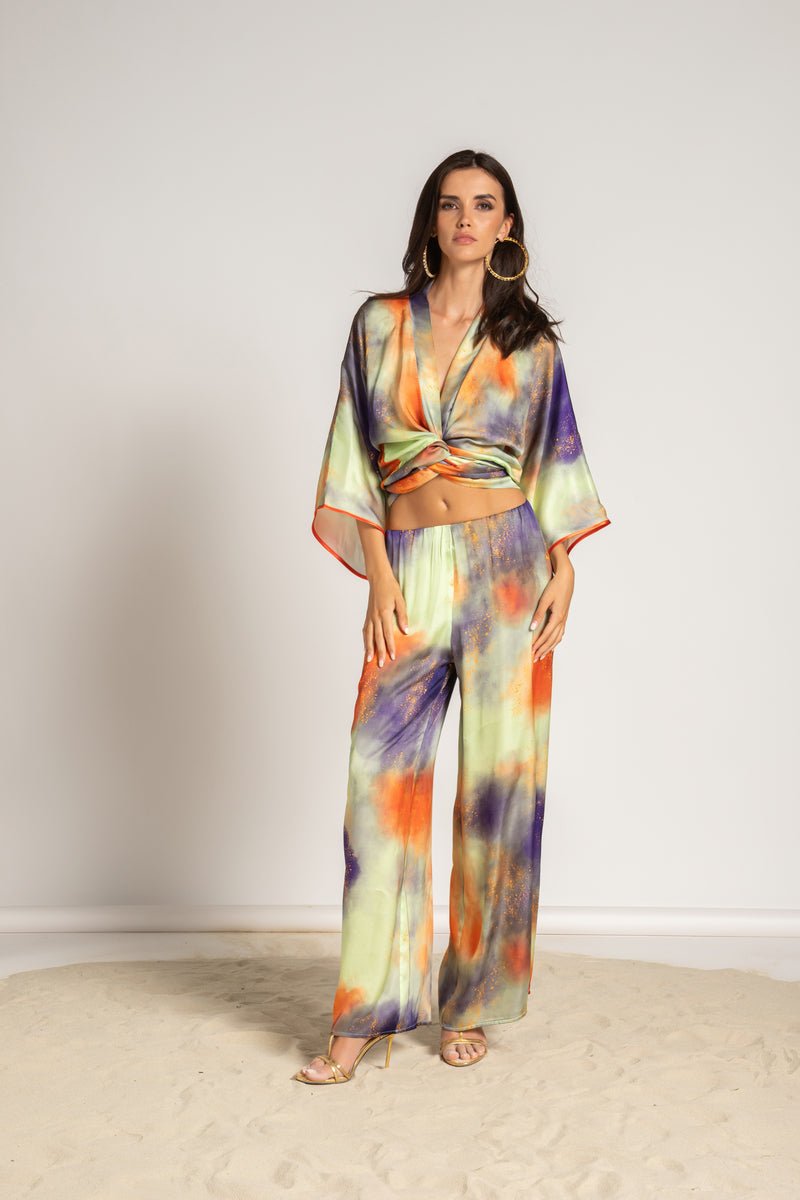 P6020 CAMICIA A KIMONO CON FUSCIACCA VISCOSA F4 NEBULOSA