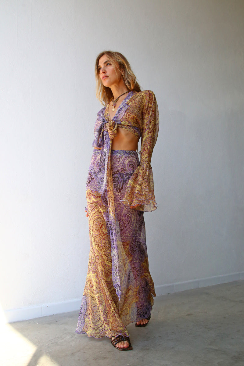 P4067VL GONNA A SIRENA FANTASIA CASHMERE LILLA
