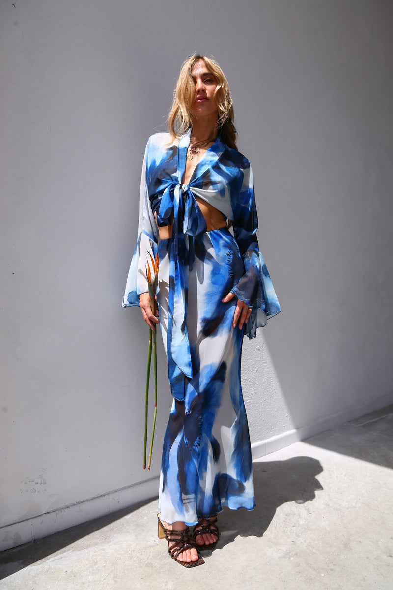 A6068 GONNA LONGUETTE SIRENA BOLLI BLU