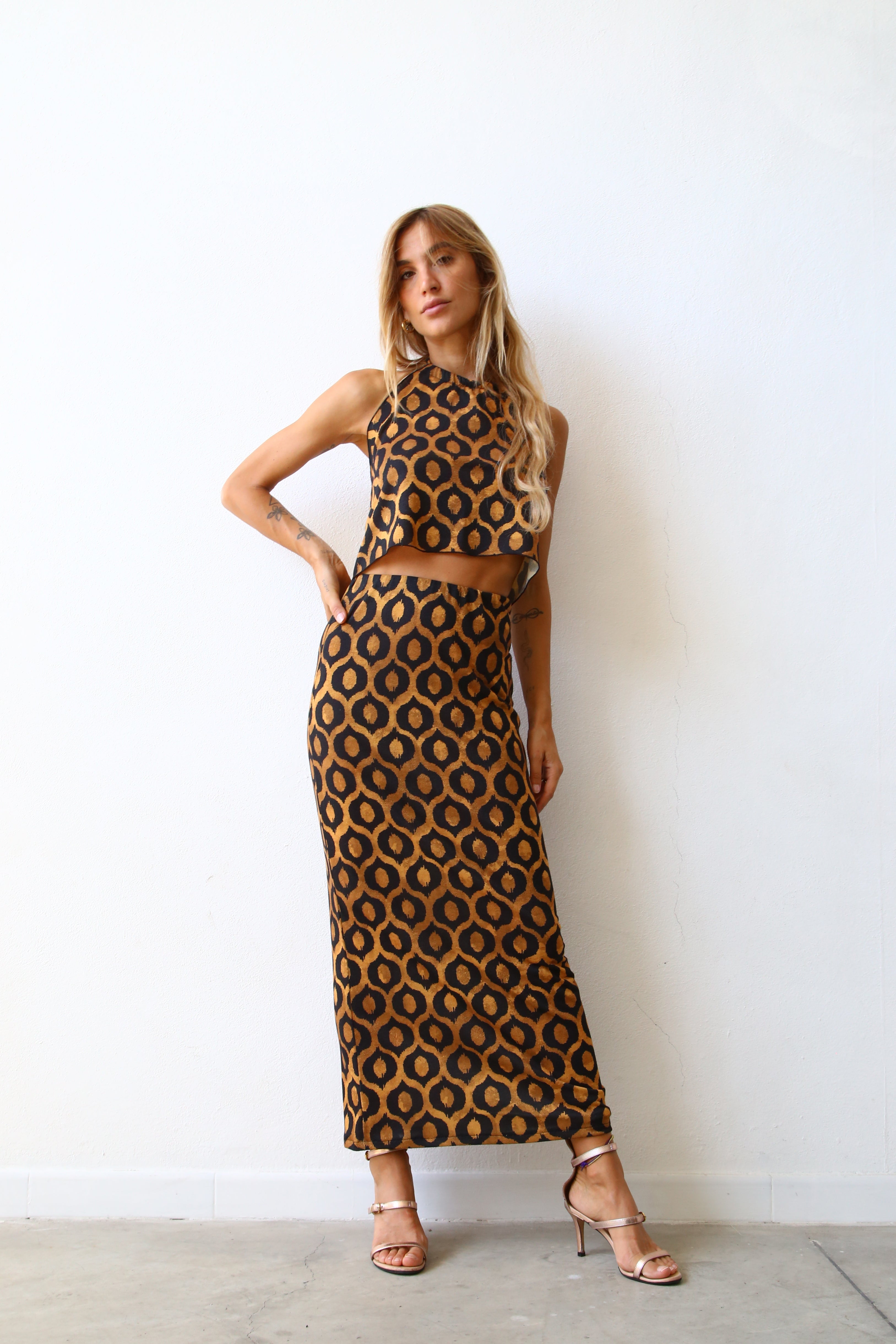 GONNA MIDI LUREX LOSANGHE