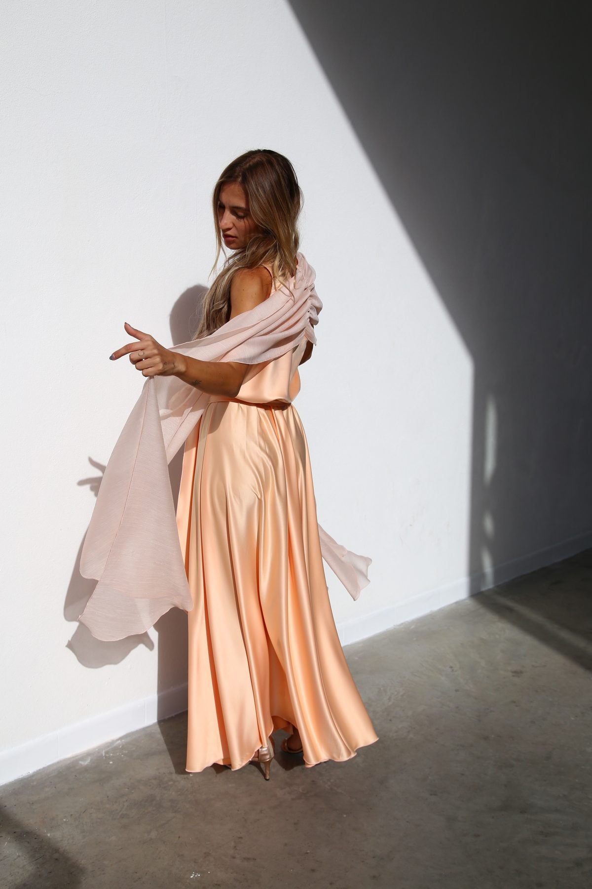 P3185 STOLA LUREX PLISSE CIPRIA