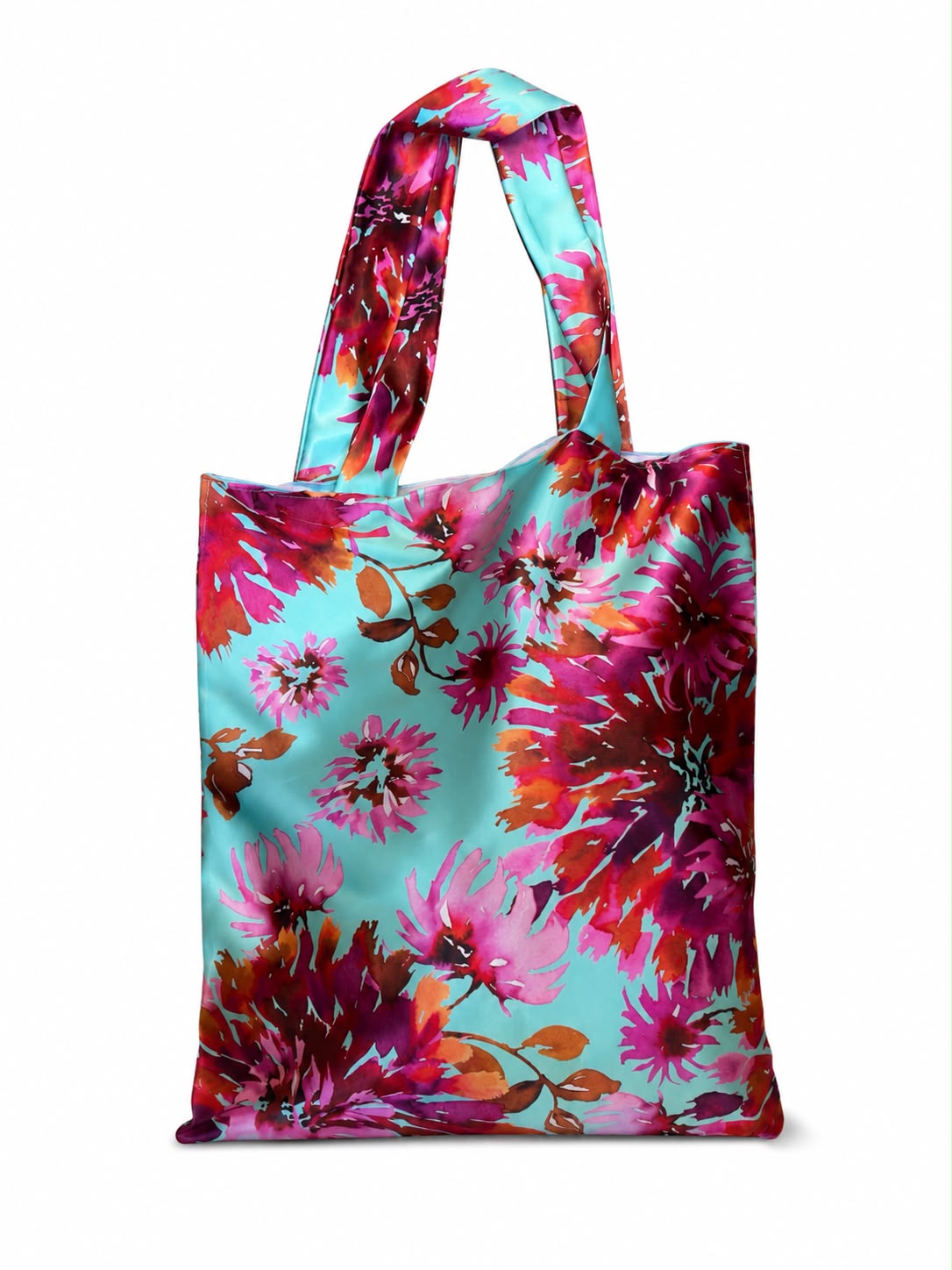 borsa tote stampa floreale moqette