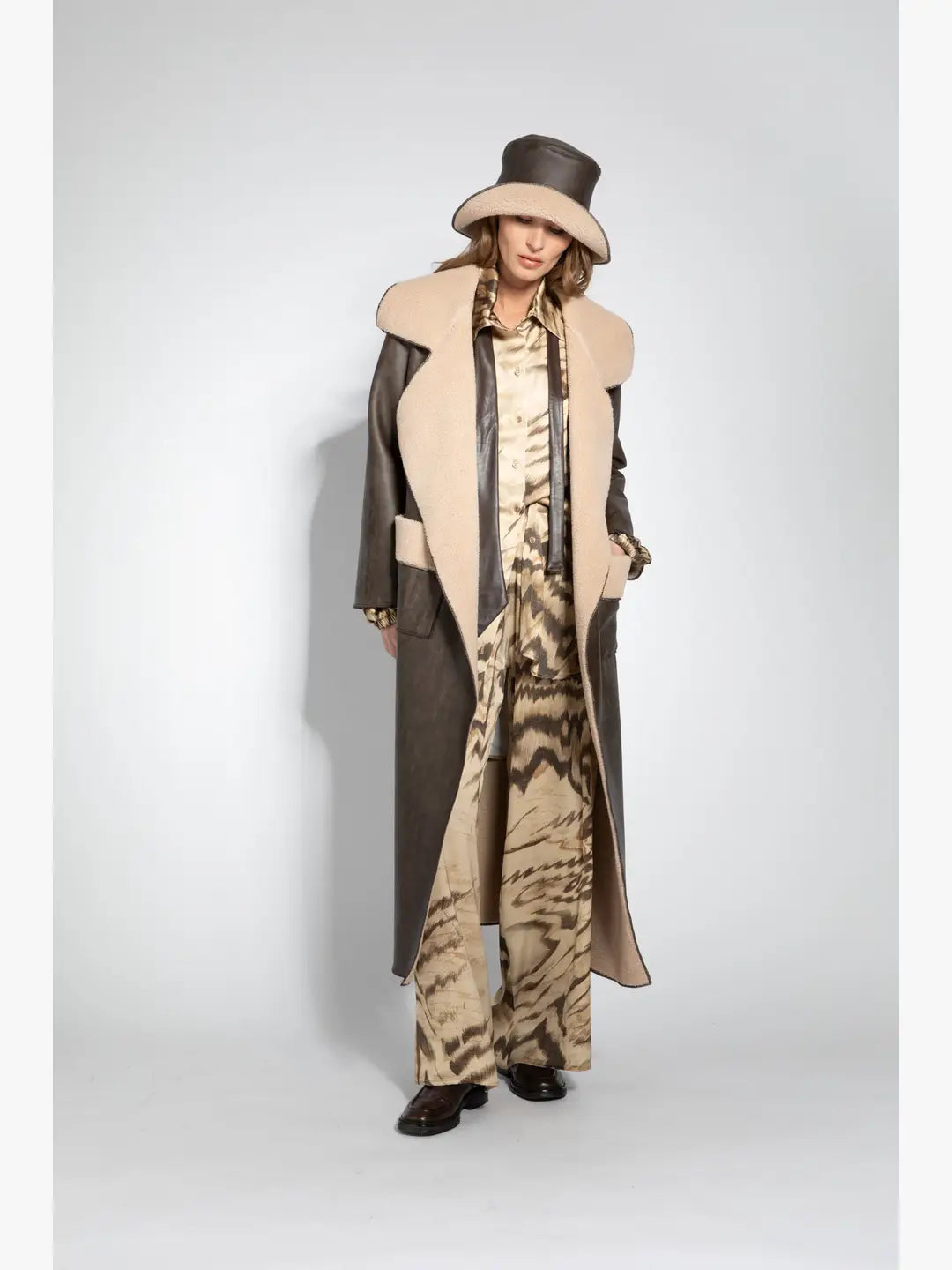 A6104 TRENCH ECOMONTONE MARRONE