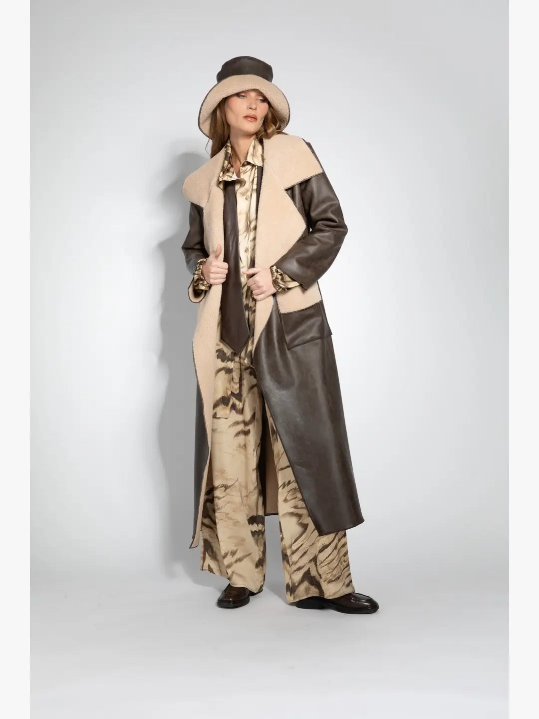 A6104 TRENCH ECOMONTONE MARRONE