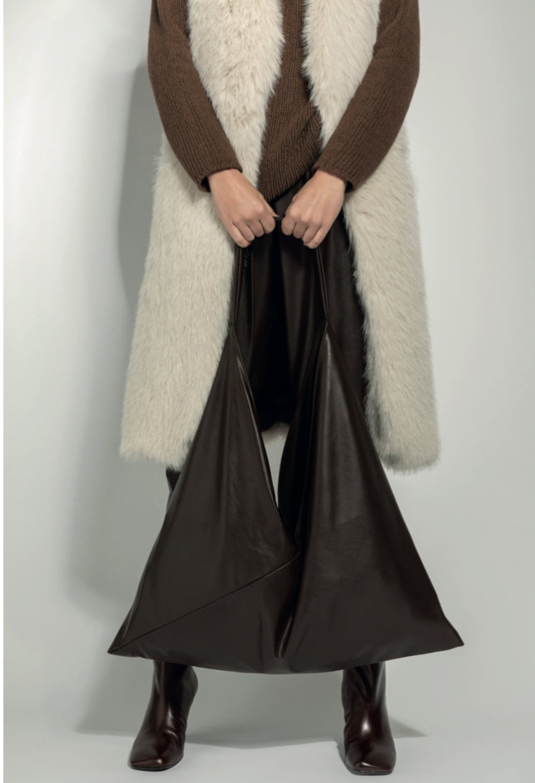 Borsa in ecopelle nera BigBag 