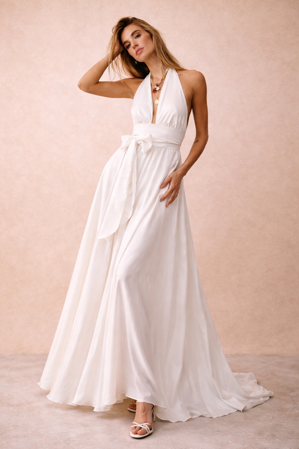 P3169 MARILYN WHITE DRESS