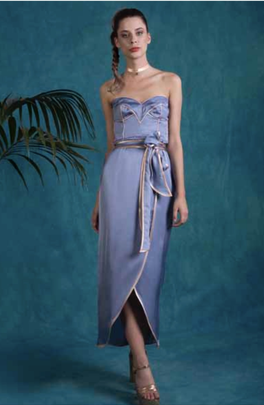 ABITO BUSTIER A PORTAFOGLIO