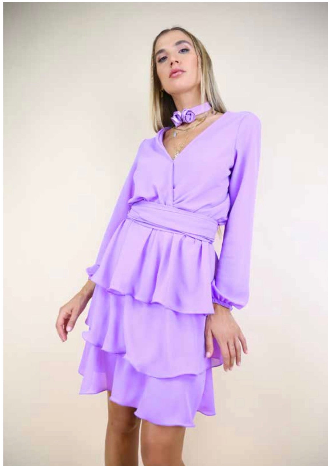 ABITO BALZE VOILLE LILLA