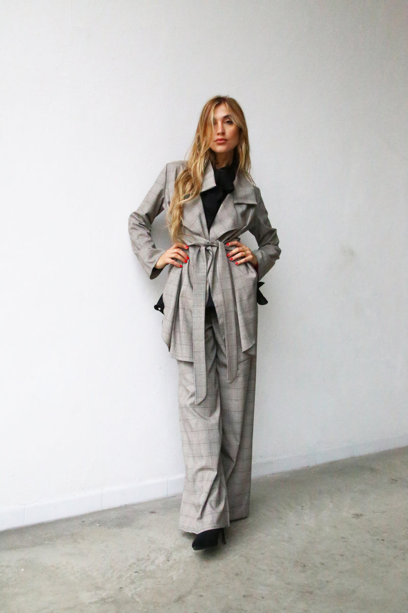 A4092 GIACCA DESTRUTTURATA TWEED GRIGIO