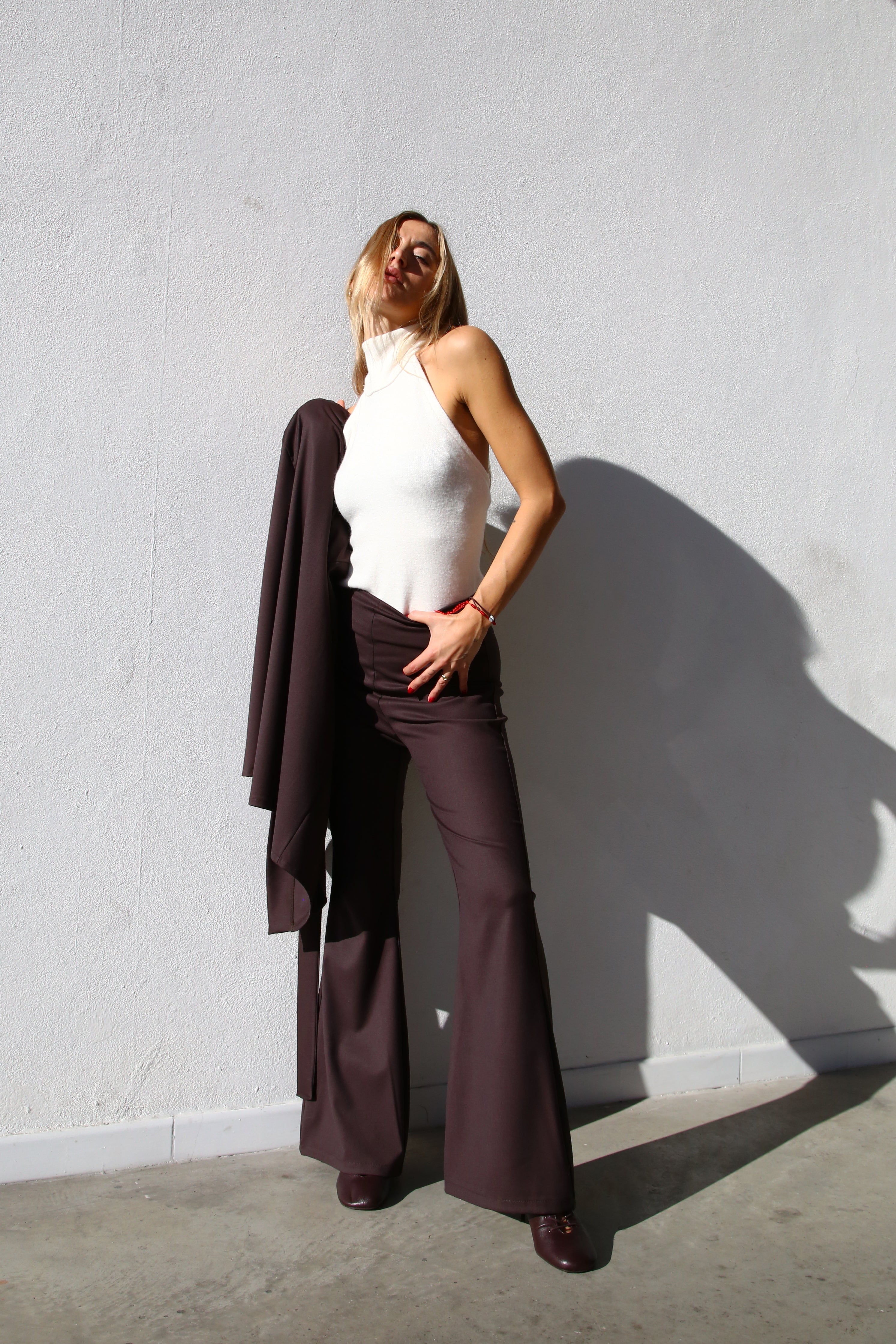 LUPETTO SMANICATO LANA PANNA