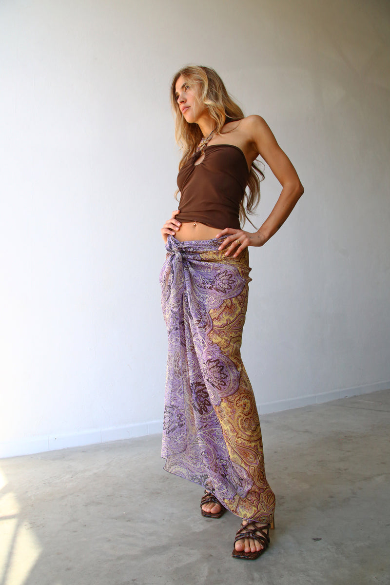 GONNA A PAREO FANTASIA CASHMERE LILLA
