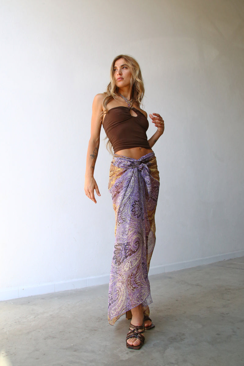 GONNA A PAREO FANTASIA CASHMERE LILLA
