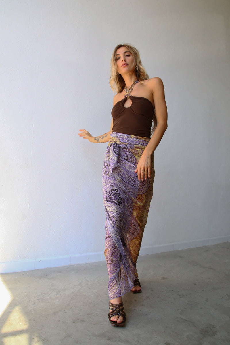 GONNA A PAREO FANTASIA CASHMERE LILLA
