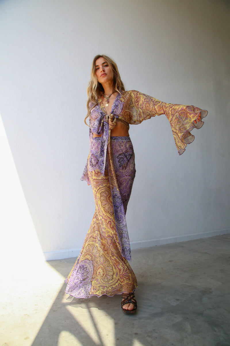 P4067VL GONNA A SIRENA FANTASIA CASHMERE LILLA