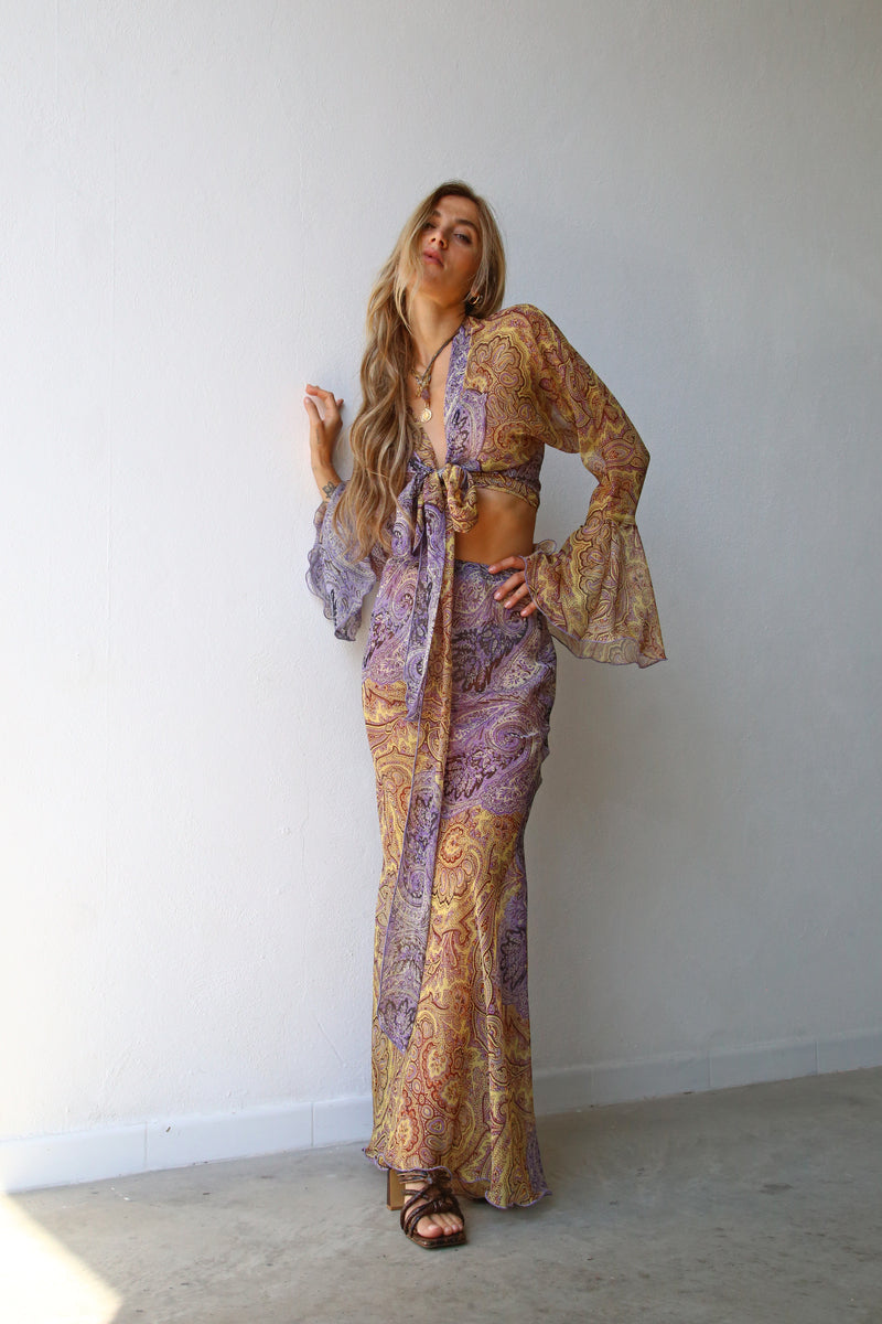 P4067VL GONNA A SIRENA FANTASIA CASHMERE LILLA