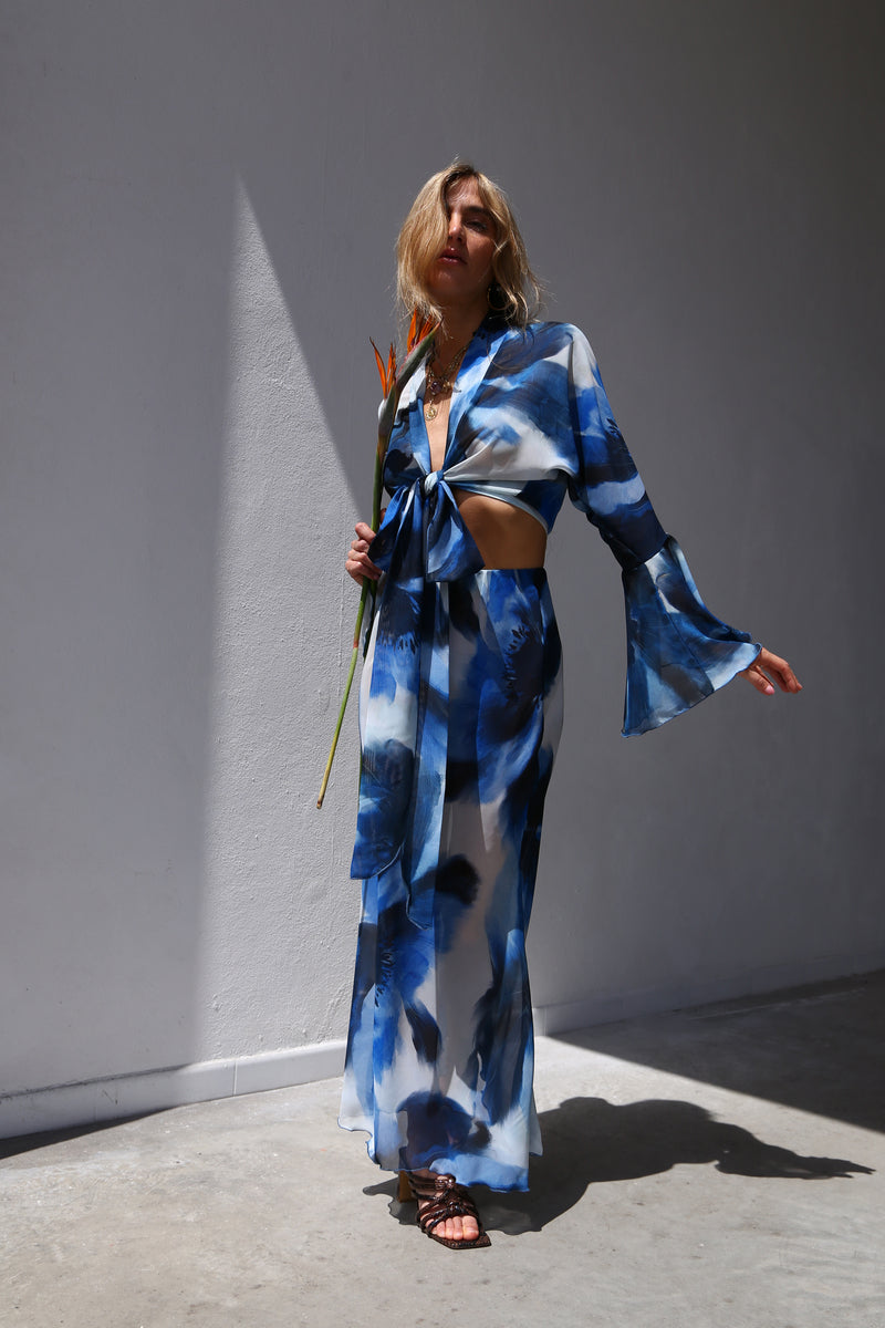 A6068 GONNA LONGUETTE SIRENA BOLLI BLU