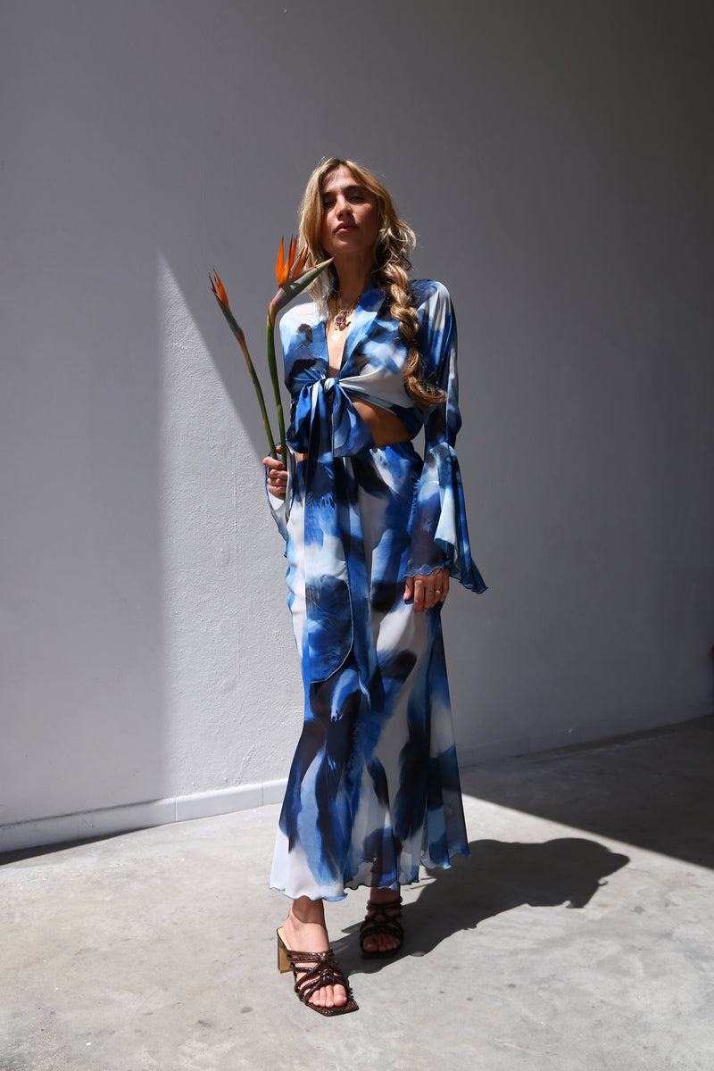 A6068 GONNA LONGUETTE SIRENA BOLLI BLU