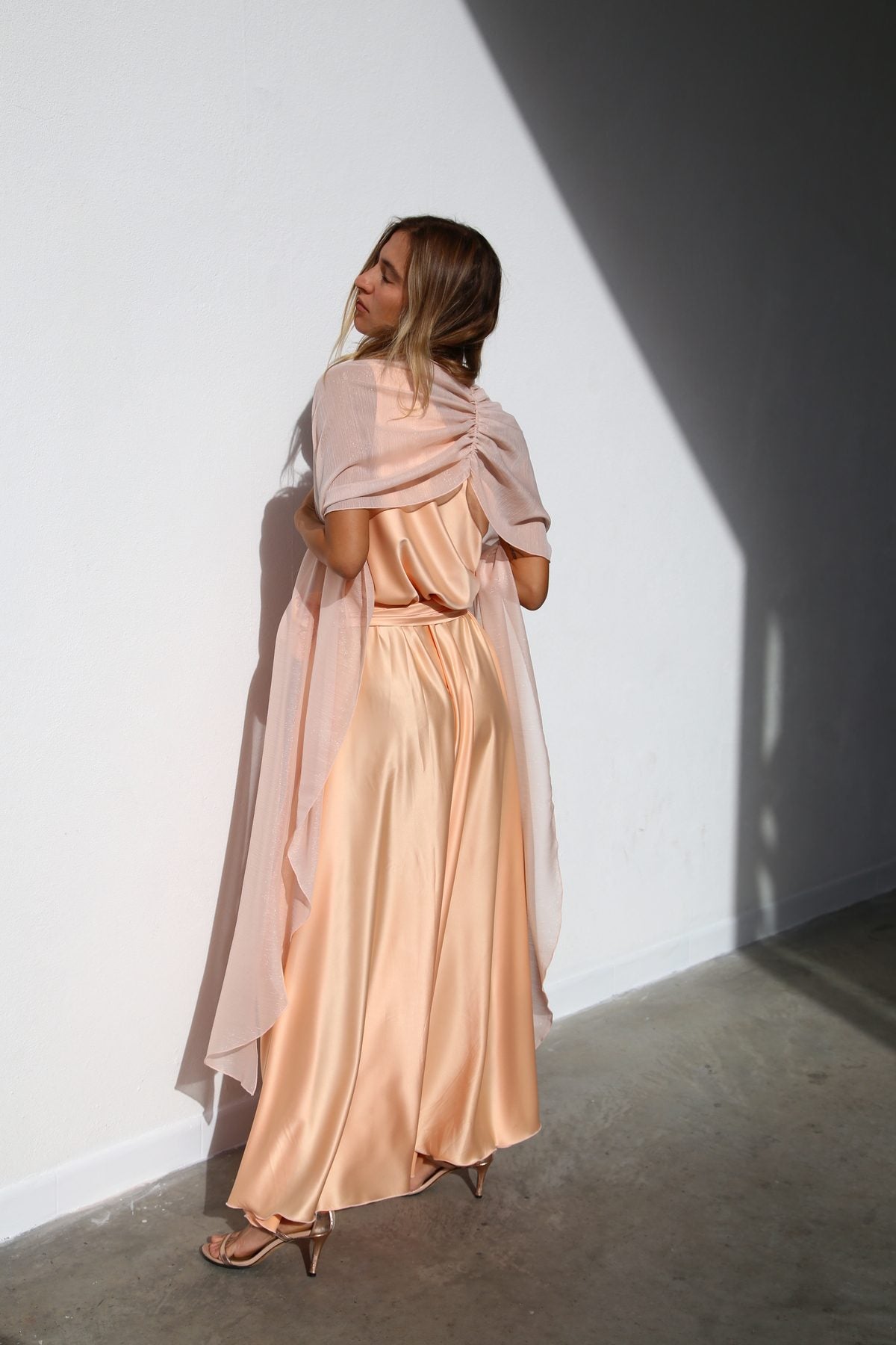 P3185 STOLA LUREX PLISSE CIPRIA