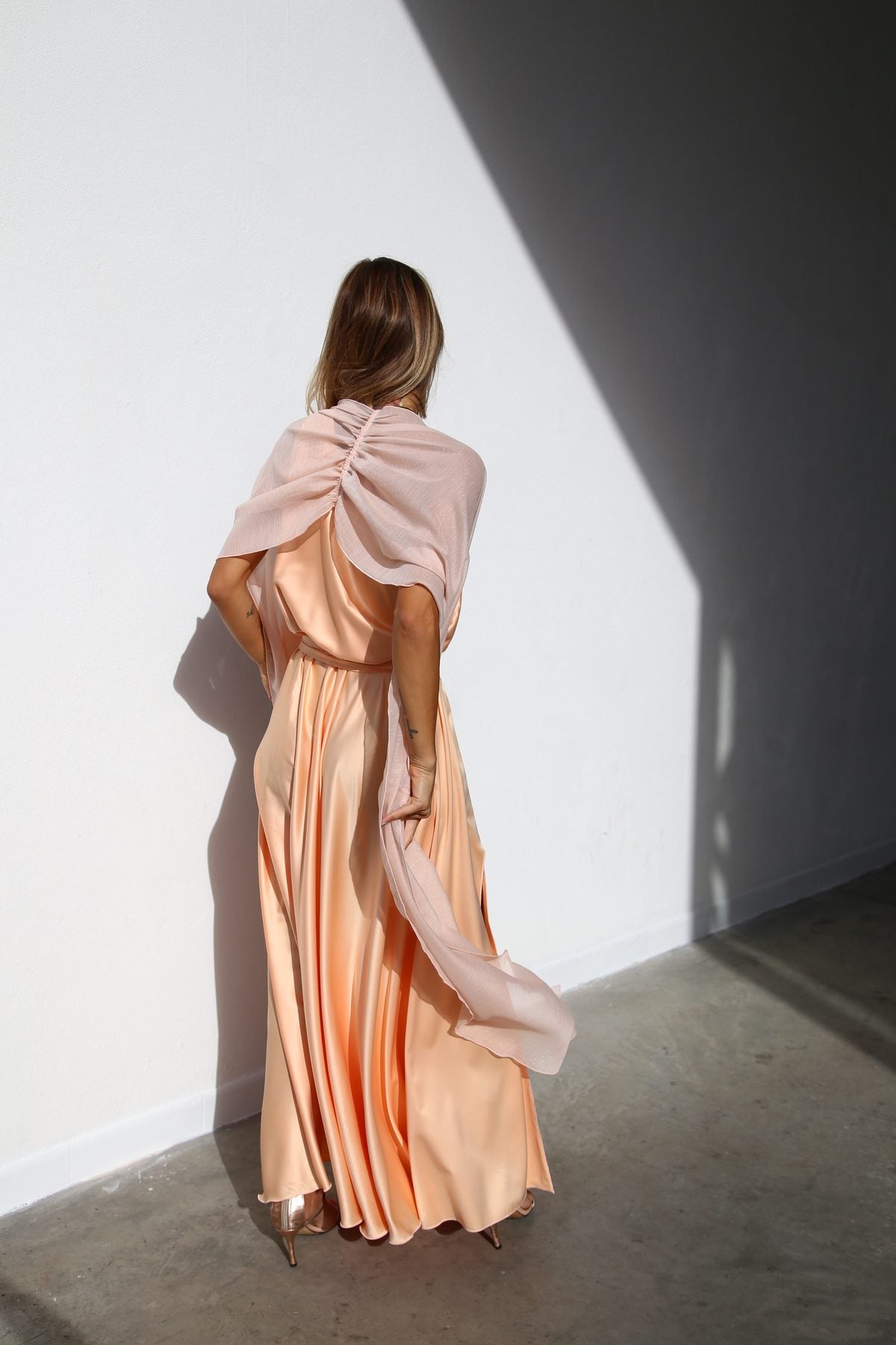 P3185 STOLA LUREX PLISSE CIPRIA