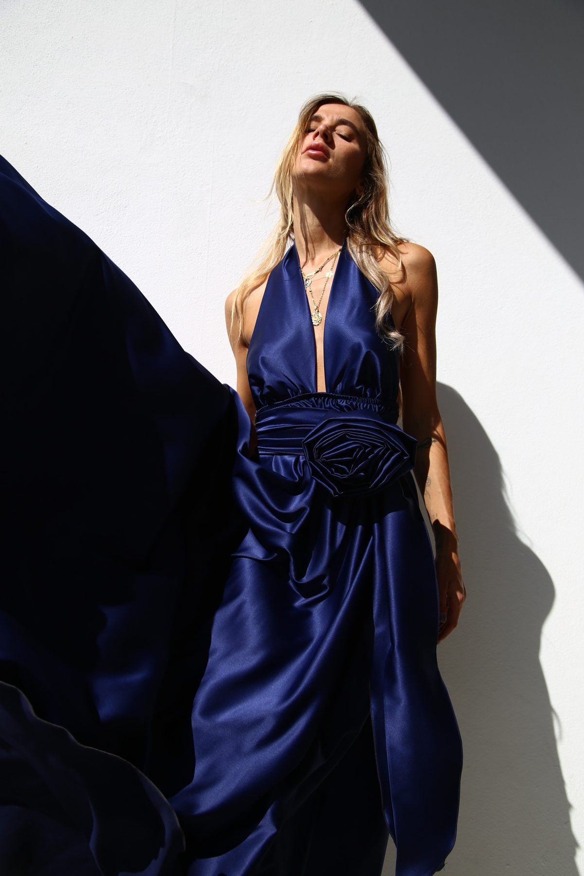 F4181 SPILLA A FIORE  BLU NOTTE