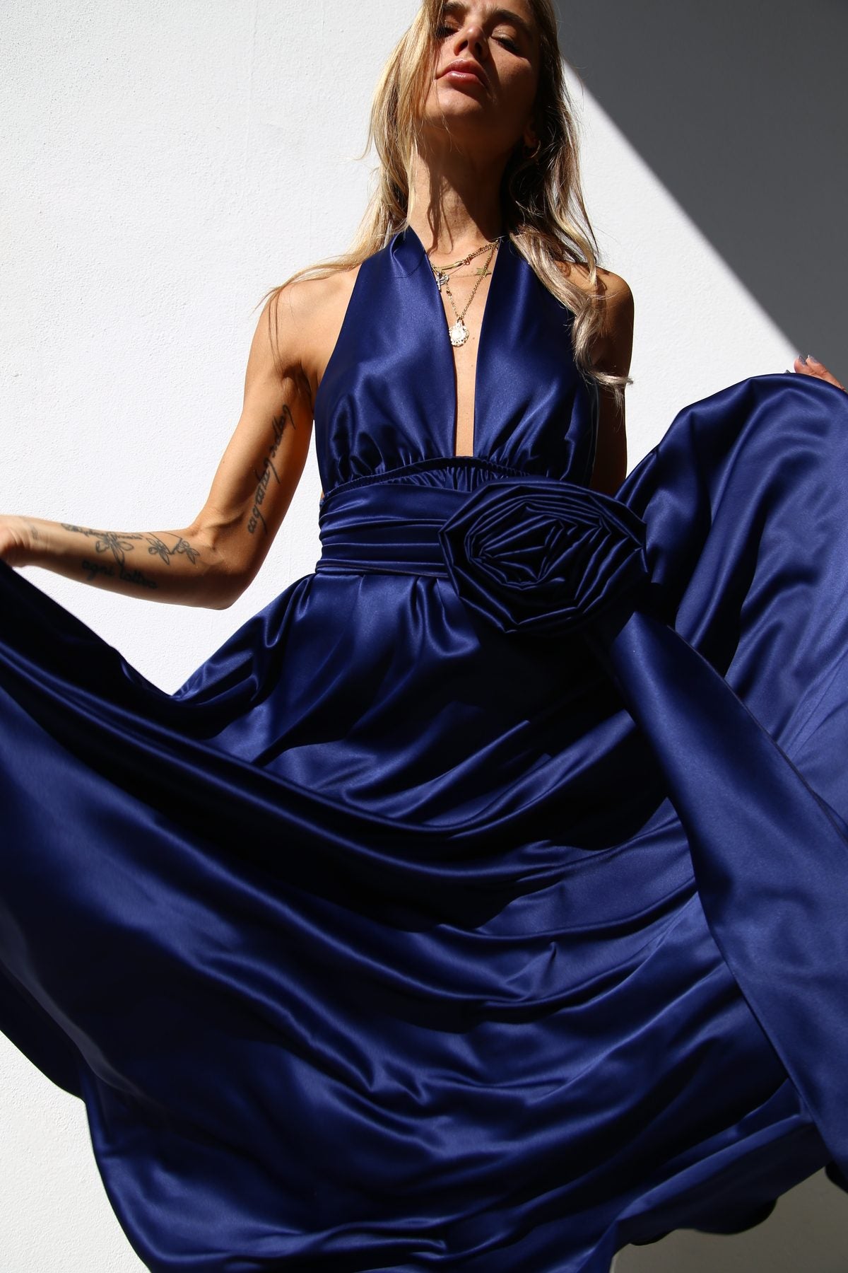 F4181 SPILLA A FIORE  BLU NOTTE