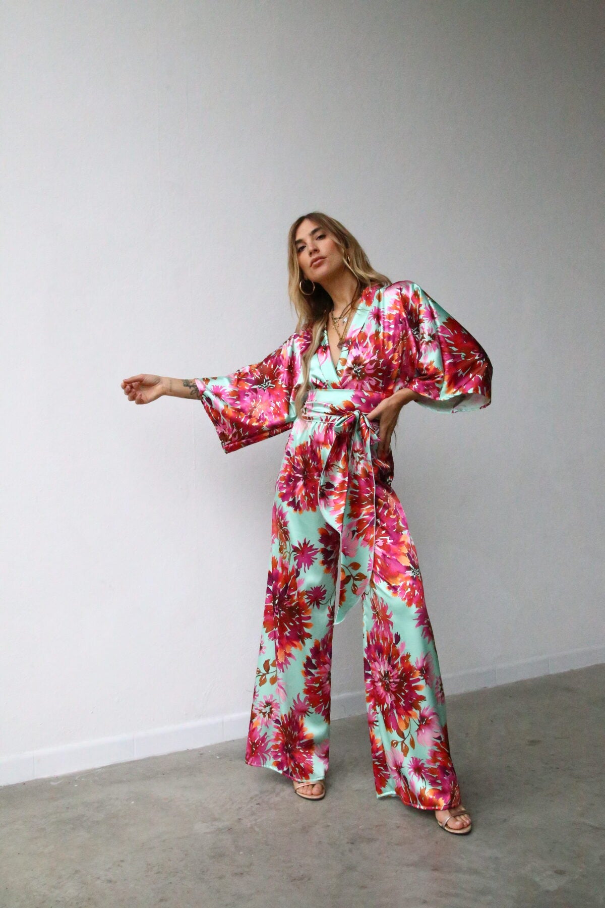 P5138 TUTA PALAZZO KIMONO FANTASIA MARINA