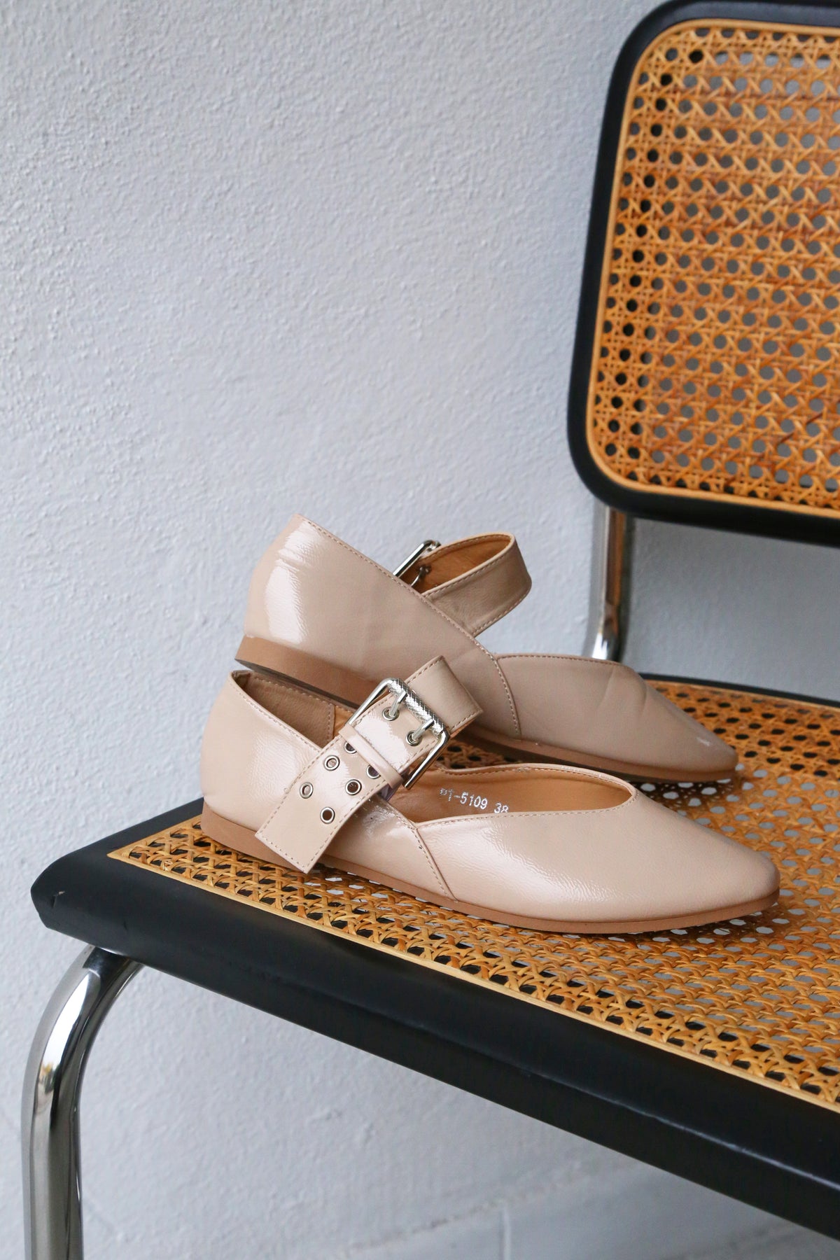 Ballerine lucide cipria